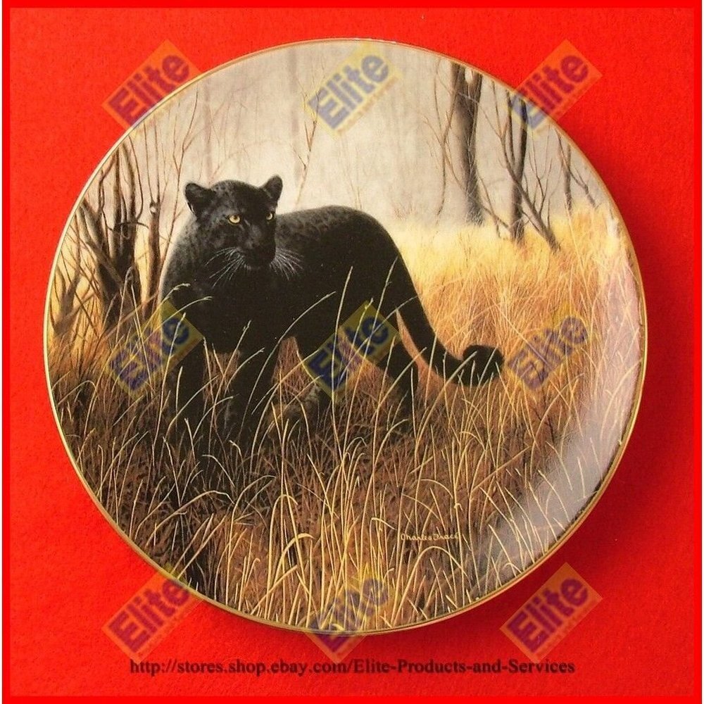 The World's Most Magnificent Cats "Powerful Presence" Plate - MIB+COA by Frace